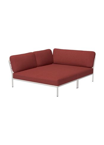 HOUE - Garden furniture set - LEVEL / Left Cozy Corner - Scarlet/Muted White