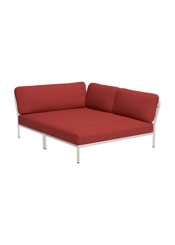 HOUE - Garden furniture set - LEVEL / Right Cozy Corner - Scarlet/Muted White