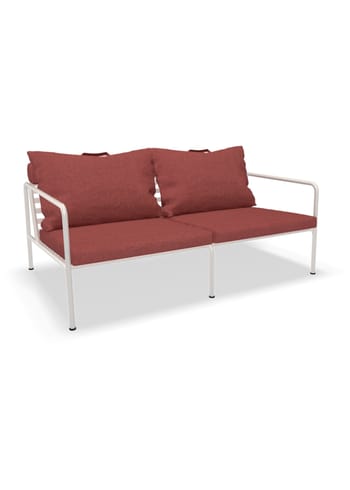 HOUE - Garden sofa - AVON 2-Seater Sofa - Scarlet/Muted White
