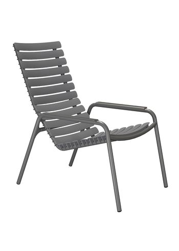 HOUE - Krzesło do salonu - Reclips Loung Chair - Dark Grey