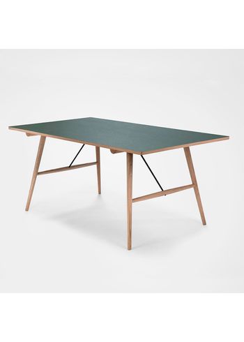 HOUE - Spisebord - HEKLA Spisebord - Olieret Eg/Mørkegrøn
