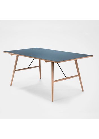 HOUE - Spisebord - HEKLA Spisebord - Olieret Eg/Røget Blå