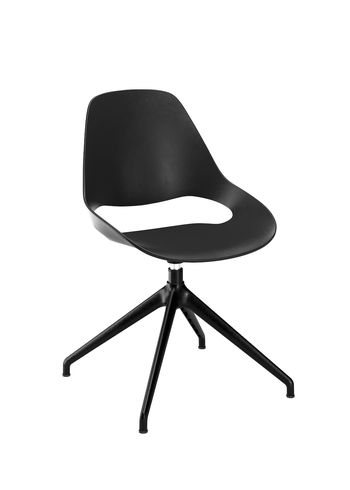 HOUE - Dining chair - FALK Chair / 4 Star Return Swivel - Black