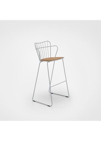 HOUE - Silla - Paon bar chair - Taupe