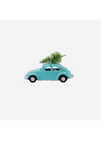 House doctor - Christmas Ornaments - XMAS Car - Light Blue - Mini