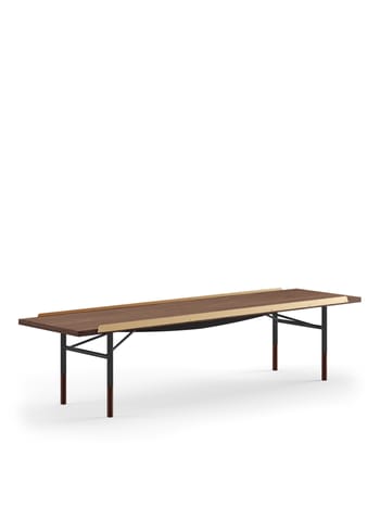 House of Finn Juhl - Bænk - Table Bench - Walnut / Black Legs