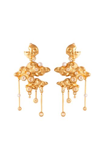 House of Vincent - Øreringe - Cosmic Cascade Earrings Glided - Gold