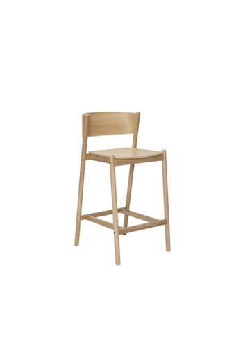 Hübsch - Bar stool - Oblique Bar Stool - Natur