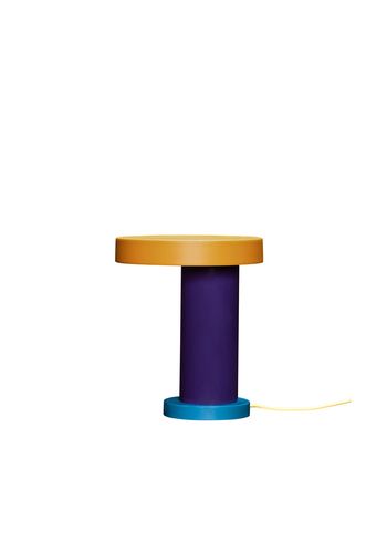 Hübsch - Candeeiro de mesa - Magic Table Lamp - Orange/Petrol/Purple