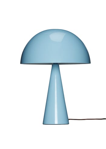 Hübsch - Tischlampe - Mush - Mini - Light blue/Brown