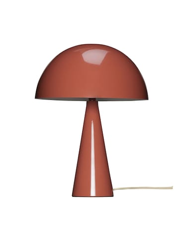 Hübsch - Table Lamp - Mush - Mini - Red Brown/Sand