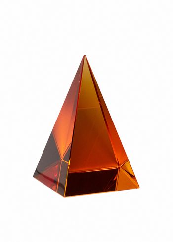 Hübsch - Fermacarte - Paperweight Triangle - Amber