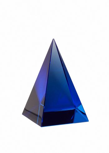 Hübsch - Kirjapaino - Paperweight Triangle - Blue