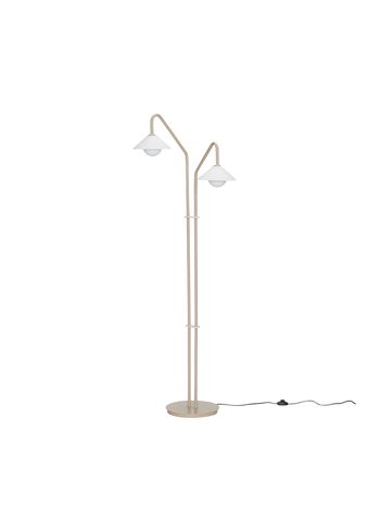 Hübsch - Lámpara de pie - Como Floor Lamp - Beige / Blanco