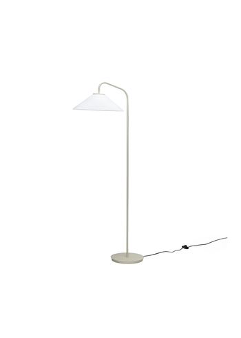 Hübsch - Lampada da terra - Solid Floor Lamp - Sabbia / Bianco