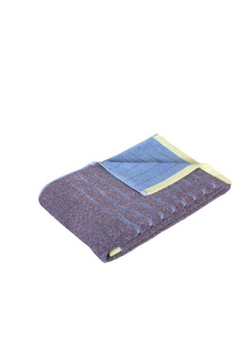 Hübsch - Toalha - Bomulds håndklæder - Purple/yellow
