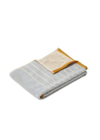 Hübsch - Handduk - Bomulds håndklæder - Sand/blue/orange