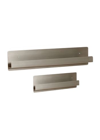 Hübsch - Regalbrett - Fold Picture Shelf Nickel (set of 2) - Nickel