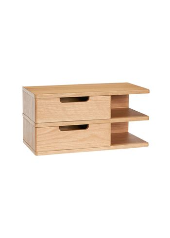 Hübsch - Plank - Open Wall Shelf/Bedside Table Natural - Natuur