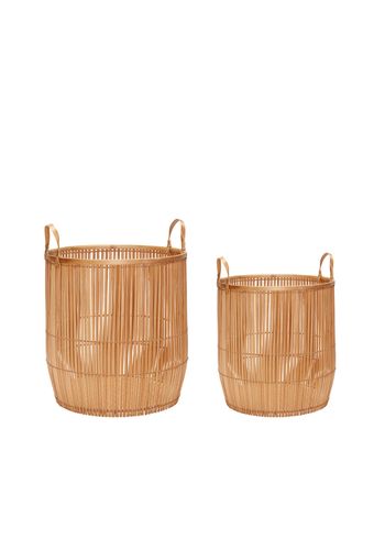 Hübsch - Kori - Vantage Baskets (set of 2) - Large Set - Nature