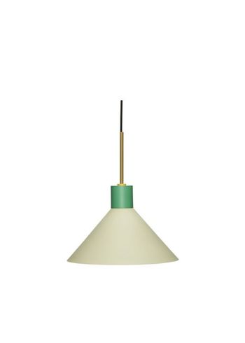 Hübsch - Lamp - Hübsch metal lampe - Green/brown/yellow