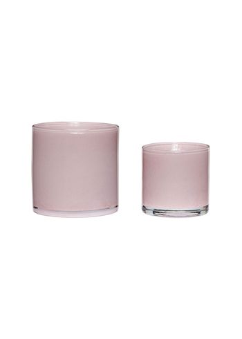 Hübsch - Porte-bougies - Akin Candleholders (set of 2) - Light Pink