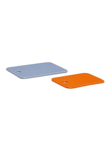 Hübsch - Povlak na polštář - Amare Ceramic Boards (set of 2) - Světle modrá / oranžová