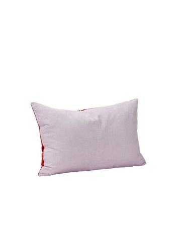 Hübsch - Kudde - Duo Cushion Purple/Red - Lilla, Rød
