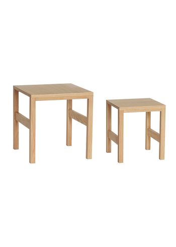 Hübsch - Bočný stolík - Puzzle Tables Natural (set of 2) - Príroda