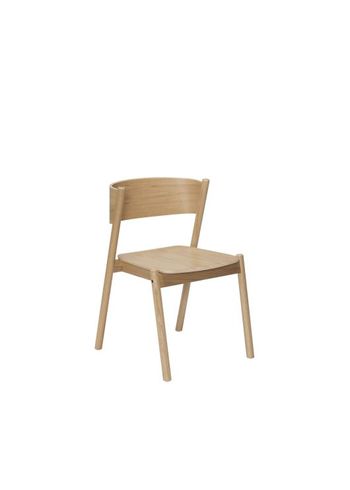 Hübsch - Ruokailutuoli - Oblique Dining Chair - Natural