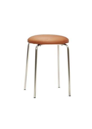 Hübsch - Chair - Stack Stool - Nickel/Brown