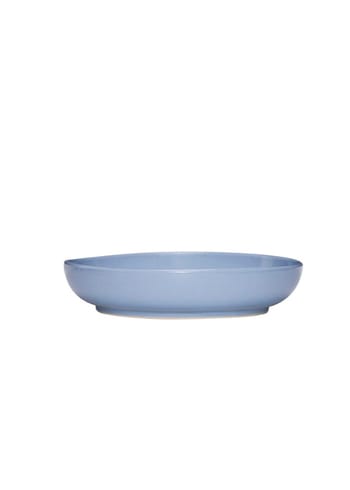 Hübsch - Plate - Amare Dyb Tallerken - Light Blue
