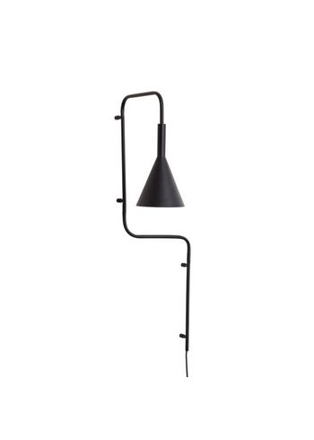 Hübsch - Seinävalaisin - Rope Wall Lamp - Black