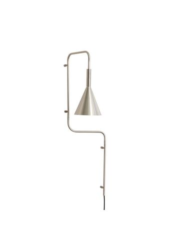 Hübsch - Seinävalaisin - Rope Wall Lamp - Nickel