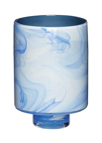 Hübsch - Vaso - Cloud Vases (set of 2) - Blue/white - Small