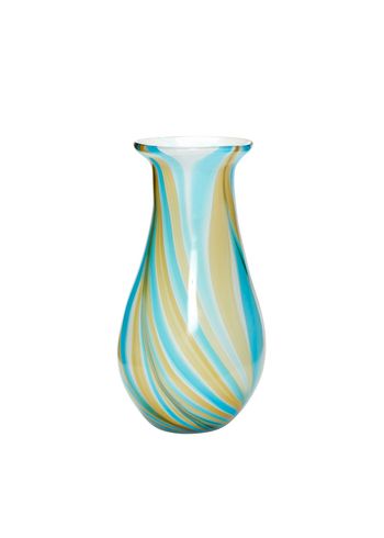 Hübsch - Vaso - Multicolour Vase - Blue