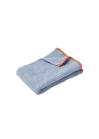 Hübsch - Torchon - Herb Tea Towel - Blue/orange