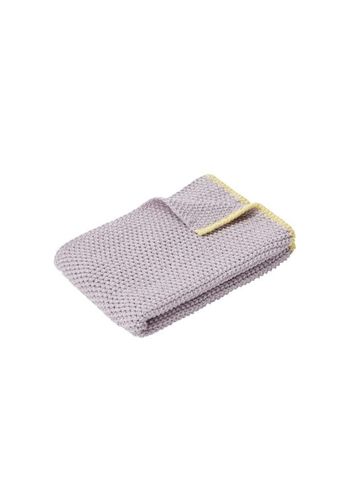 Hübsch - Torchon - Herb Tea Towel - Purple/yellow