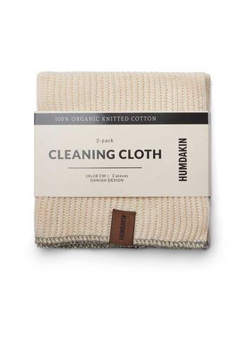 Humdakin - Panos - Cleaning cloth 2 pack - Shell/oak