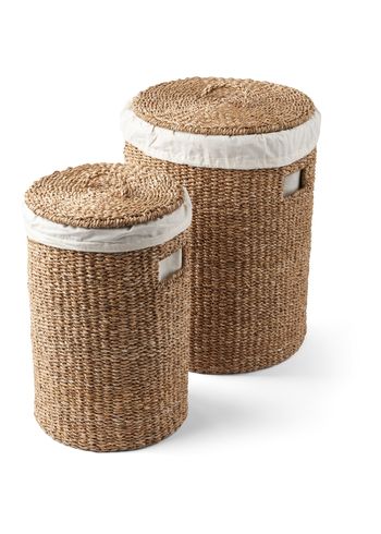 Humdakin - Laundry Basket - Laundry hamper set of 2 - 230 Organic cotton lining