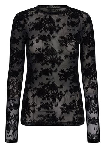 Hype The Detail - Blusa - Lace blouse - Black