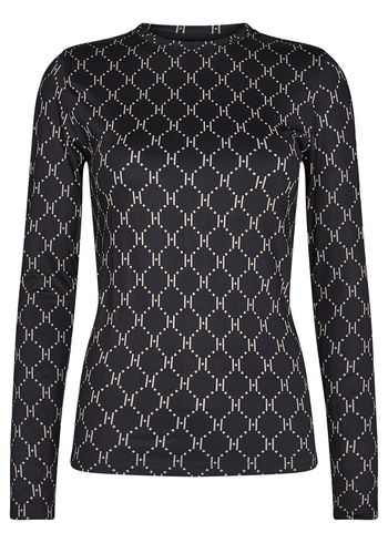 Hype The Detail - Blúzka - Printed Blouse - Black Ecru