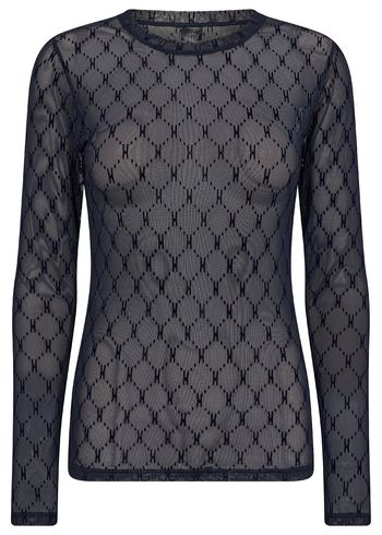 Hype The Detail - Bluzka - Mesh Blouse - Blue