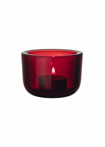 IITTALA - Candle Holder - Valkea Tealight - Cranberry