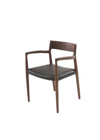 J. L. Møllers Møbelfabrik - Dining chair - Model 57 / By Niels Otto Møller - Walnut / Roma 907