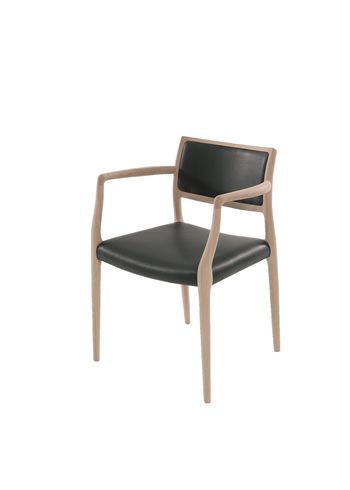 J. L. Møllers Møbelfabrik - Dining chair - Model 65 / By Niels Otto Møller - Oak / Roma 907