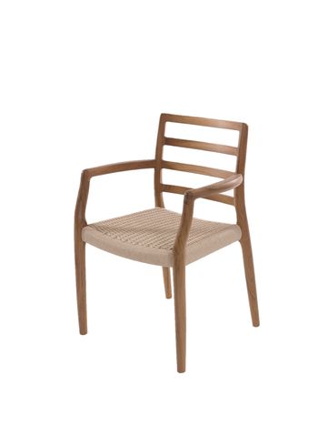 J. L. Møllers Møbelfabrik - Dining chair - Model 68 / By Niels Otto Møller - Teak / Natural Rope