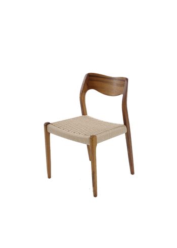 J. L. Møllers Møbelfabrik - Dining chair - Model 71 / By Niels Otto Møller - Walnut / Natural Rope