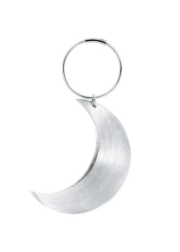 Jane Kønig - Earring - Big Half Moon Creole - Silver