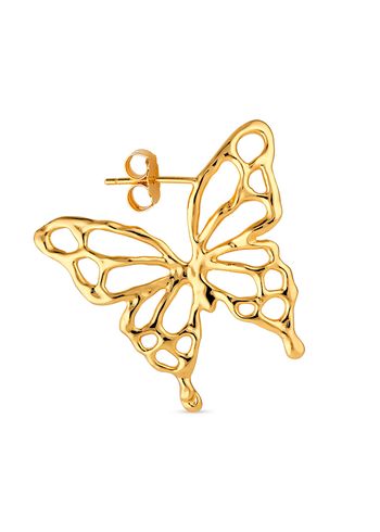 Jane Kønig - Earring - Butterfly Earring - Gold